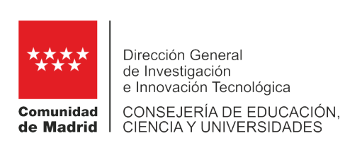 Dirección General de Investigación e Innovación Tecnológica de la Comunidad de Madrid